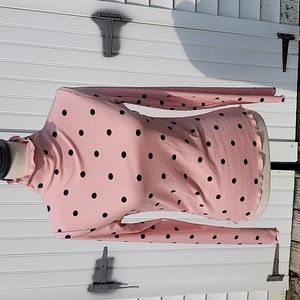 Shein pink mock neck top